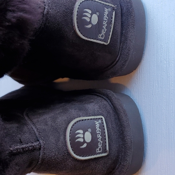 Bearpaw Dark Brown Abby Suede Upper Winter Boots 10 - Picture 6 of 7
